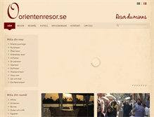 Tablet Screenshot of orientenresor.se